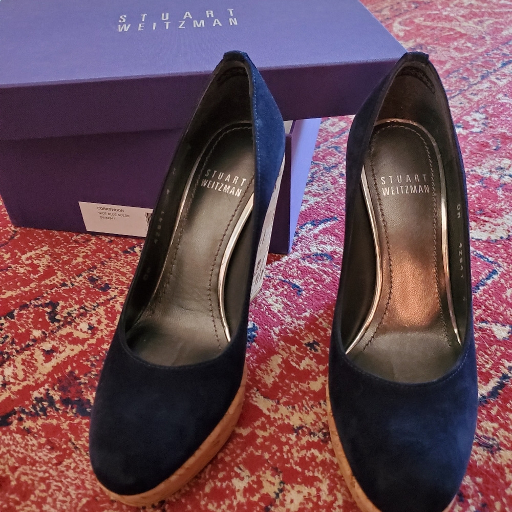 Stuart Weitzman Corkswoon Wedge Pump